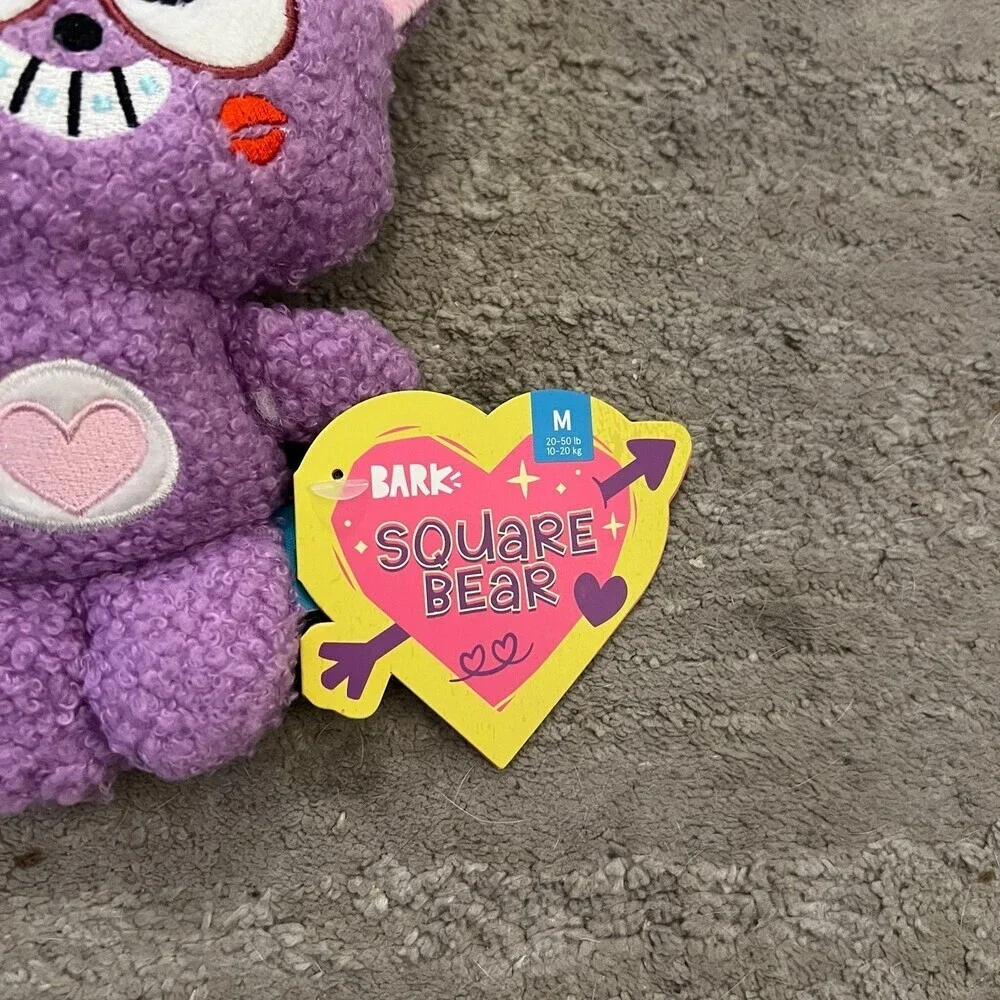 Bark Square Bear Dog Toy NEW